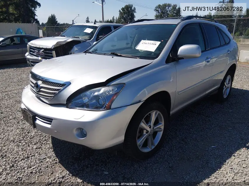 2008 Lexus Rx 400H VIN: JTJHW31U482067282 Lot: 45633208