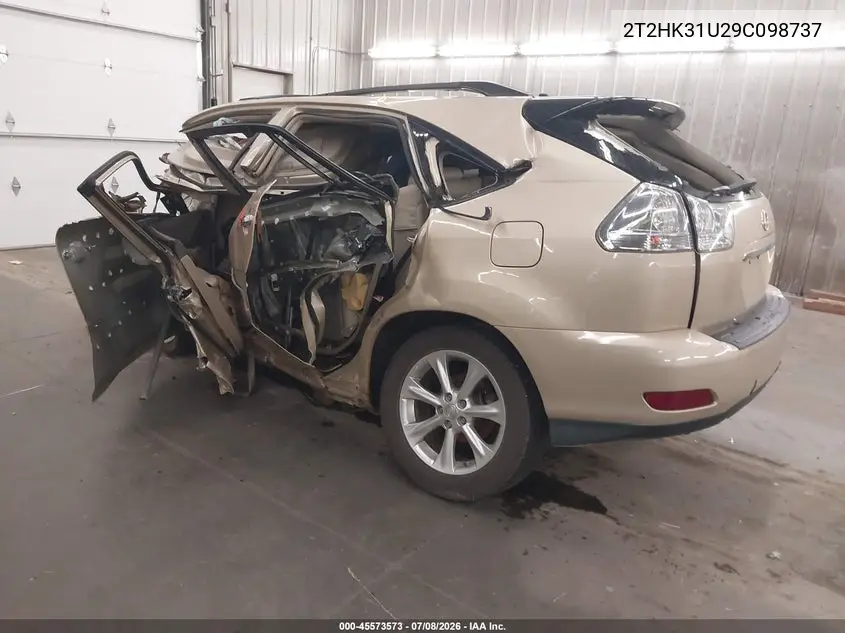2009 Lexus Rx 350 VIN: 2T2HK31U29C098737 Lot: 45573573