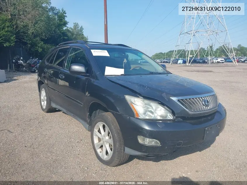 2009 Lexus Rx 350 VIN: 2T2HK31UX9C122010 Lot: 45629031