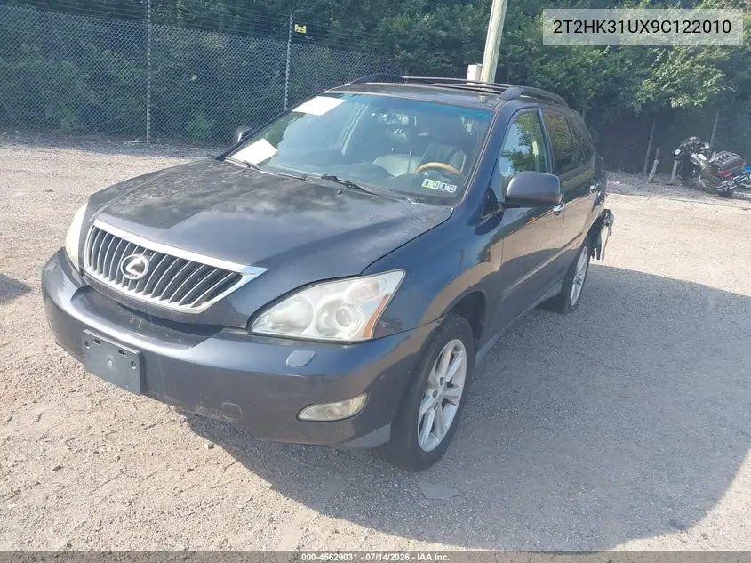 2009 Lexus Rx 350 VIN: 2T2HK31UX9C122010 Lot: 45629031