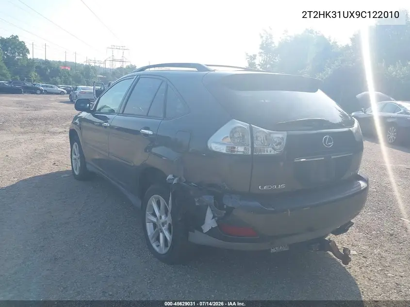2009 Lexus Rx 350 VIN: 2T2HK31UX9C122010 Lot: 45629031