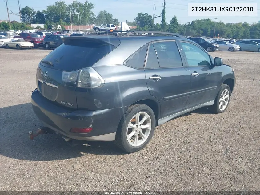 2009 Lexus Rx 350 VIN: 2T2HK31UX9C122010 Lot: 45629031