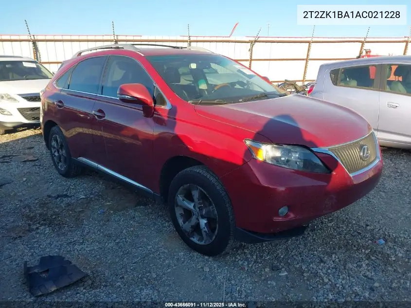2T2ZK1BA1AC021228 2010 Lexus Rx 350