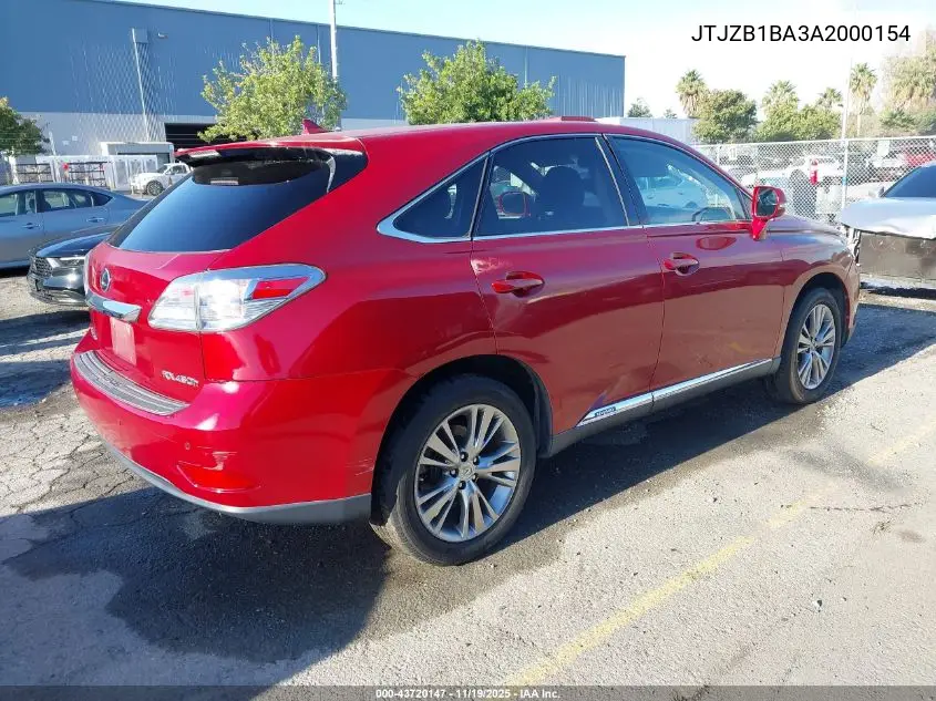 JTJZB1BA3A2000154 2010 Lexus Rx 450H