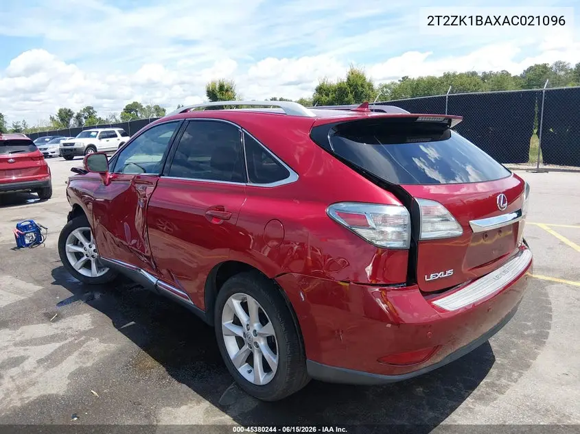 2010 Lexus Rx 350 VIN: 2T2ZK1BAXAC021096 Lot: 45380244