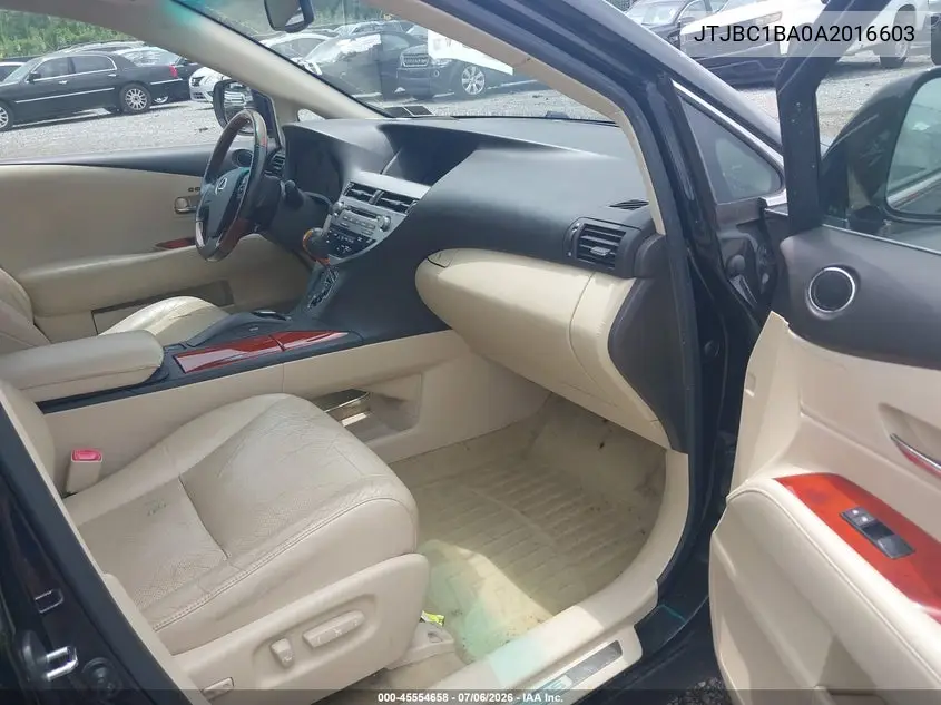 2010 Lexus Rx 450H VIN: JTJBC1BA0A2016603 Lot: 45554658