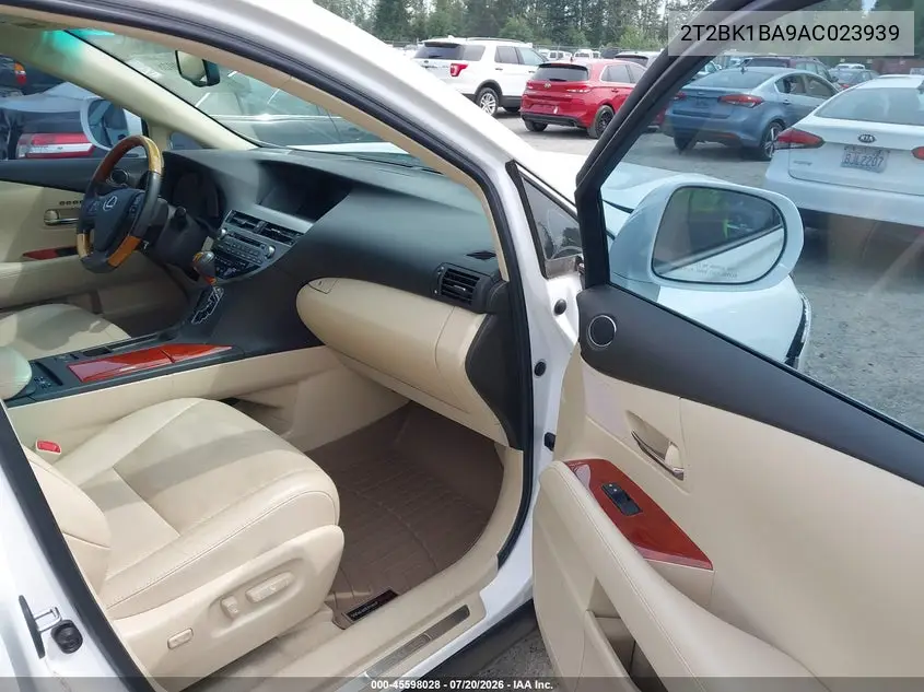 2010 Lexus Rx 350 VIN: 2T2BK1BA9AC023939 Lot: 45598028