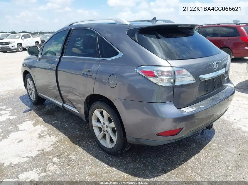 2012 Lexus Rx 350 VIN: 2T2ZK1BA4CC066621 Lot: 45523892
