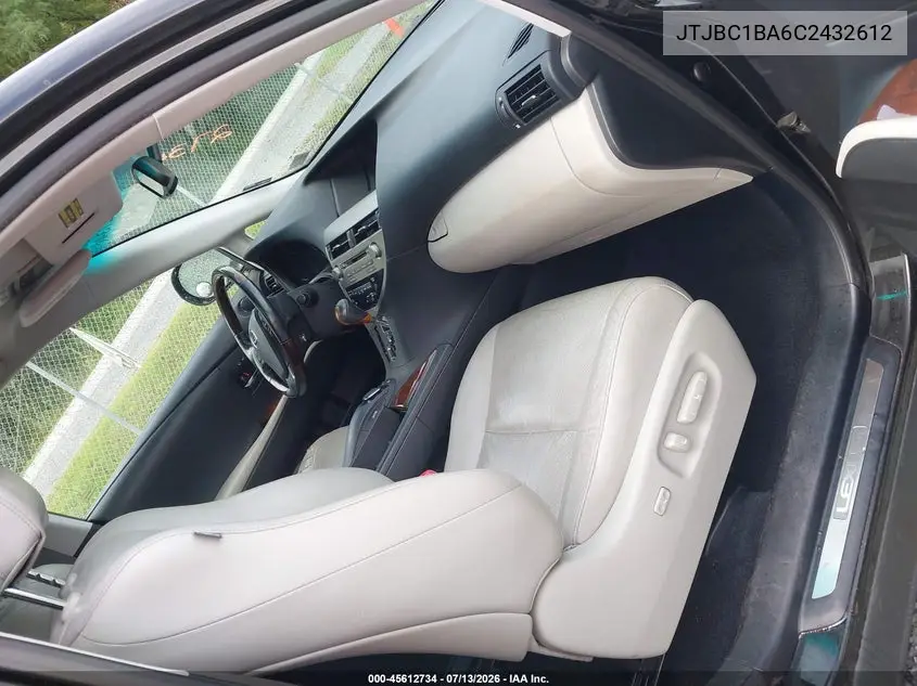 2012 Lexus Rx 450H VIN: JTJBC1BA6C2432612 Lot: 45612734
