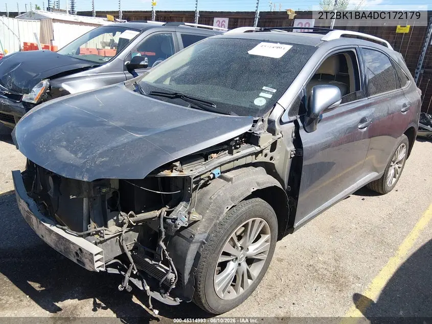 2013 Lexus Rx 350 VIN: 2T2BK1BA4DC172179 Lot: 45314993