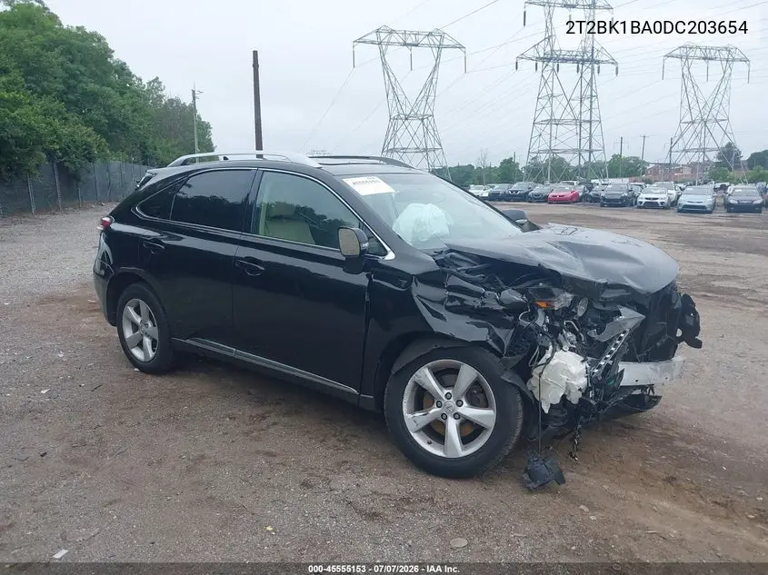 2013 Lexus Rx 350 VIN: 2T2BK1BA0DC203654 Lot: 45555153