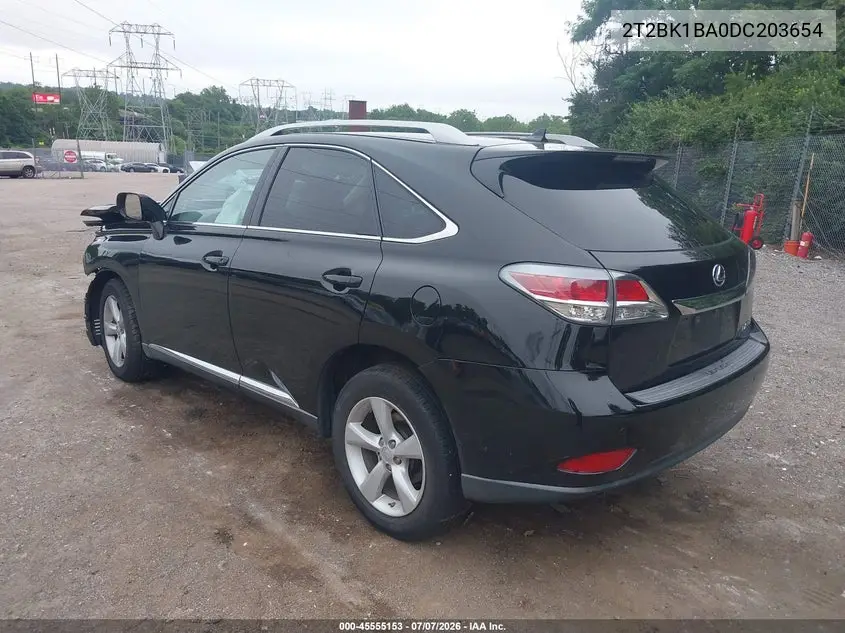 2013 Lexus Rx 350 VIN: 2T2BK1BA0DC203654 Lot: 45555153