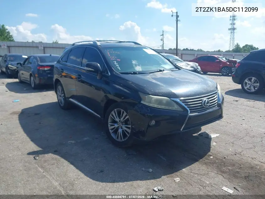 2013 Lexus Rx 350 VIN: 2T2ZK1BA5DC112099 Lot: 45566791
