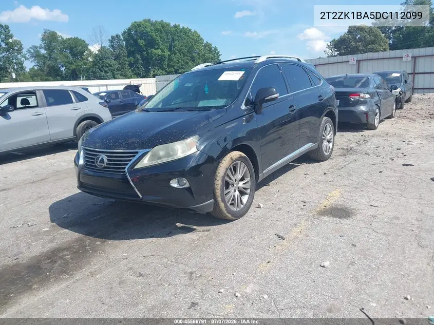 2013 Lexus Rx 350 VIN: 2T2ZK1BA5DC112099 Lot: 45566791