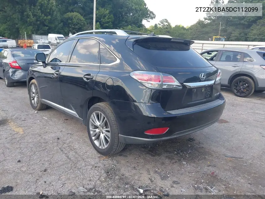 2013 Lexus Rx 350 VIN: 2T2ZK1BA5DC112099 Lot: 45566791