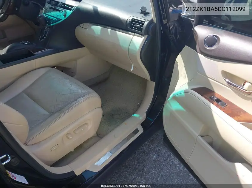 2013 Lexus Rx 350 VIN: 2T2ZK1BA5DC112099 Lot: 45566791