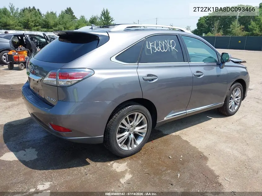2013 Lexus Rx 350 VIN: 2T2ZK1BA8DC093466 Lot: 45600142