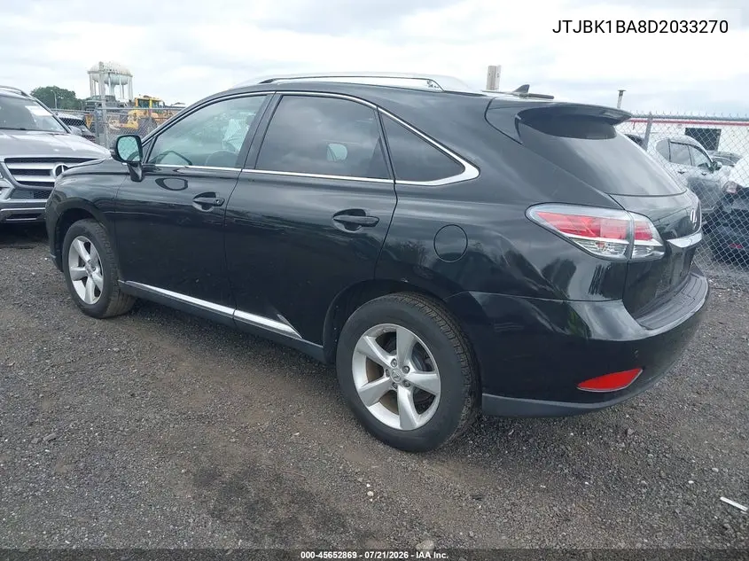 2013 Lexus Rx 350 VIN: JTJBK1BA8D2033270 Lot: 45652869