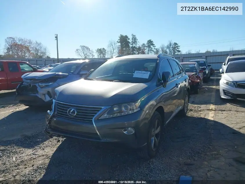 2T2ZK1BA6EC142990 2014 Lexus Rx 350