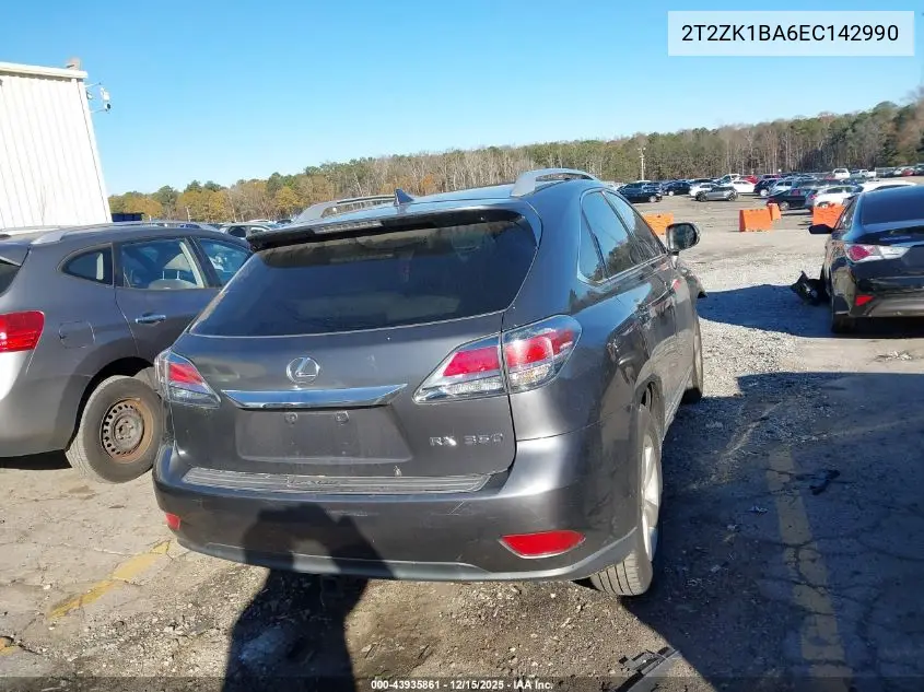 2T2ZK1BA6EC142990 2014 Lexus Rx 350