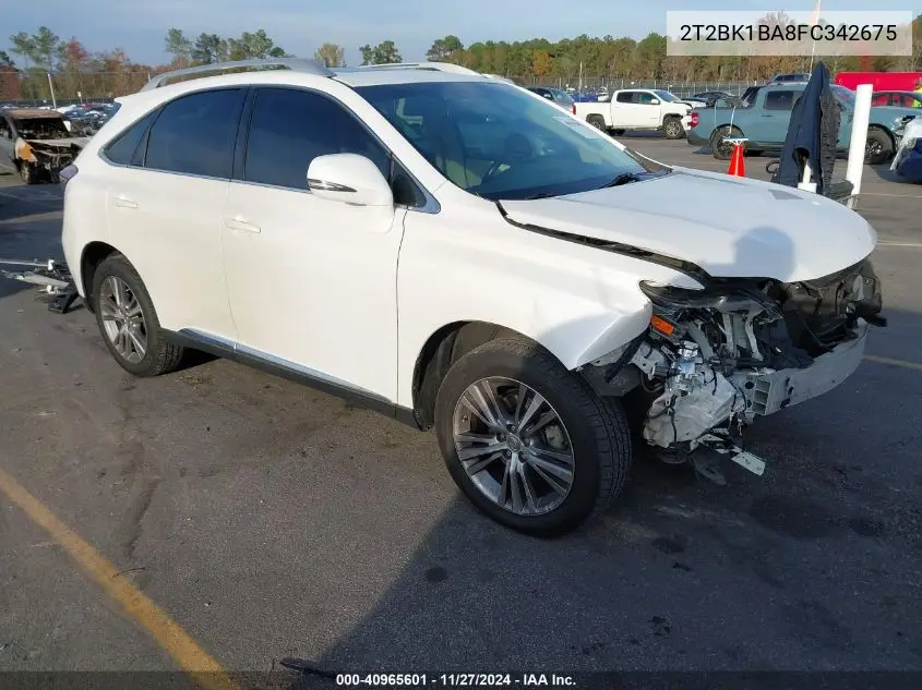 2T2BK1BA8FC342675 2015 Lexus Rx 350