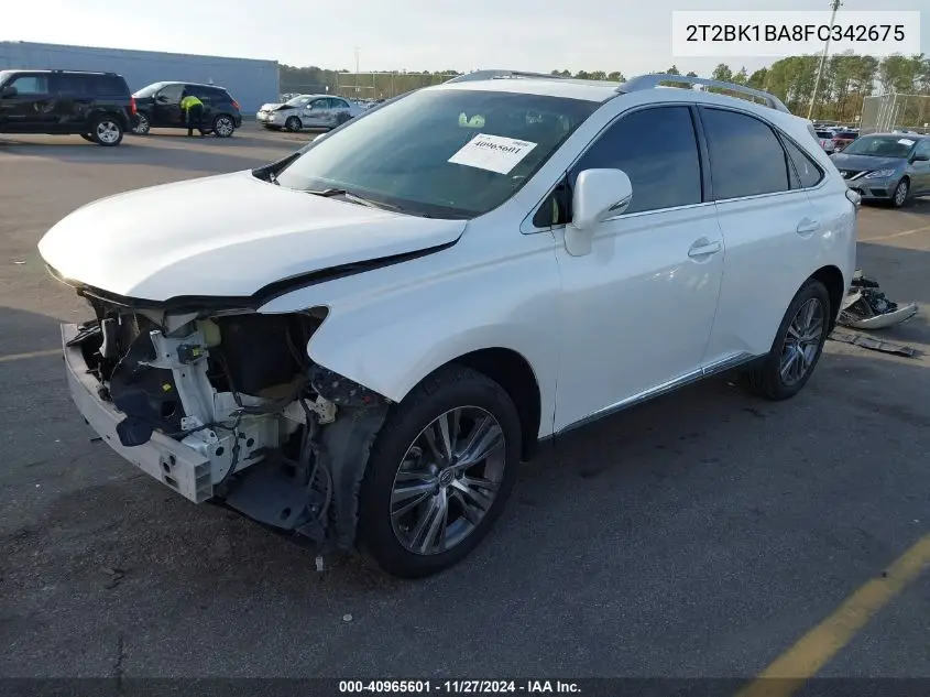 2T2BK1BA8FC342675 2015 Lexus Rx 350