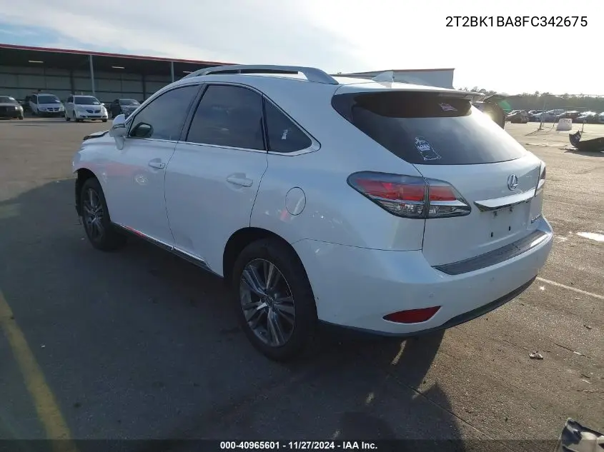 2T2BK1BA8FC342675 2015 Lexus Rx 350