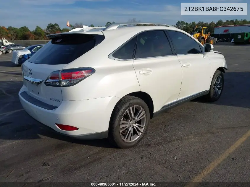 2T2BK1BA8FC342675 2015 Lexus Rx 350