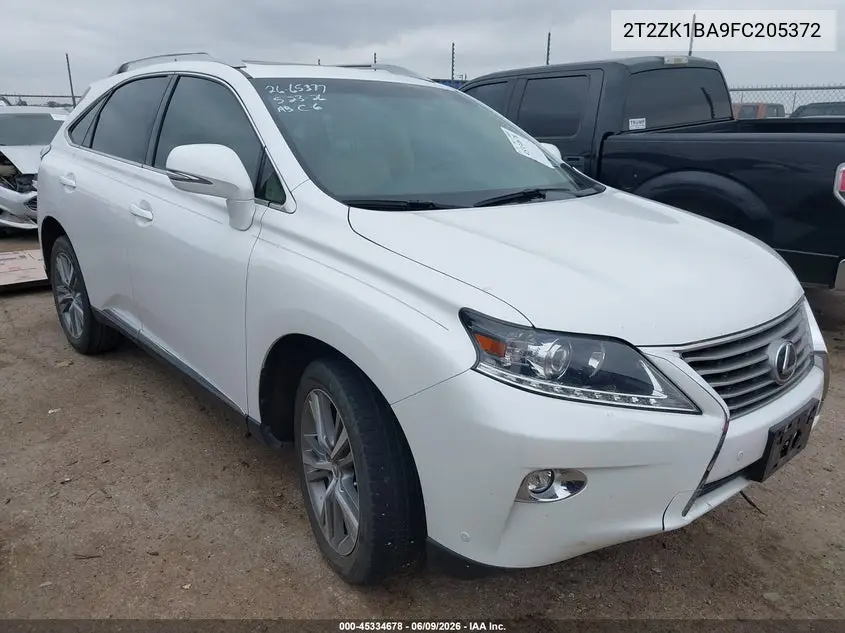 2015 Lexus Rx 350 VIN: 2T2ZK1BA9FC205372 Lot: 45334678