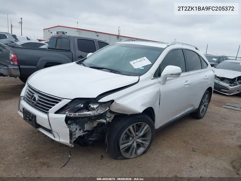 2015 Lexus Rx 350 VIN: 2T2ZK1BA9FC205372 Lot: 45334678