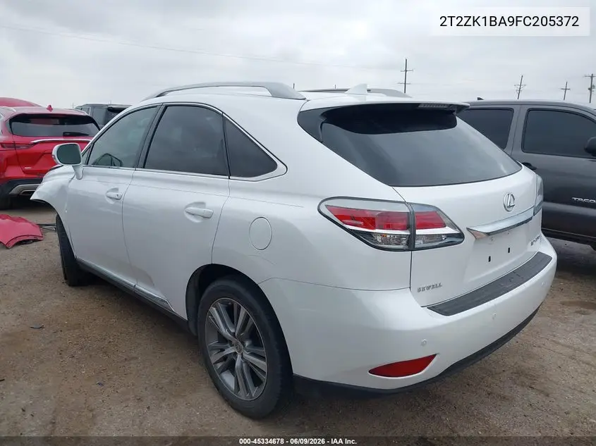 2015 Lexus Rx 350 VIN: 2T2ZK1BA9FC205372 Lot: 45334678