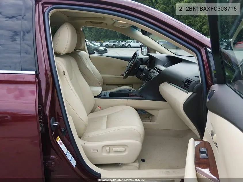 2015 Lexus Rx 350 VIN: 2T2BK1BAXFC303716 Lot: 45532412