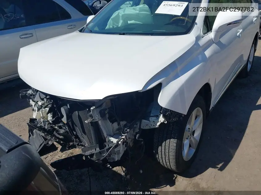 2015 Lexus Rx 350 VIN: 2T2BK1BA2FC297782 Lot: 45569293