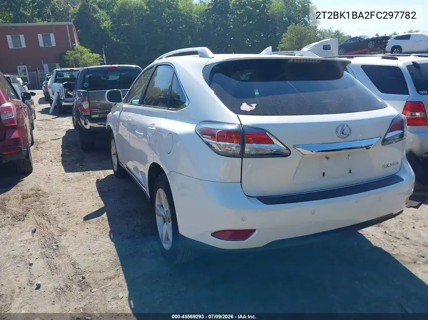 2015 Lexus Rx 350 VIN: 2T2BK1BA2FC297782 Lot: 45569293