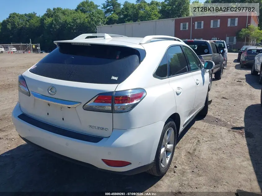2015 Lexus Rx 350 VIN: 2T2BK1BA2FC297782 Lot: 45569293