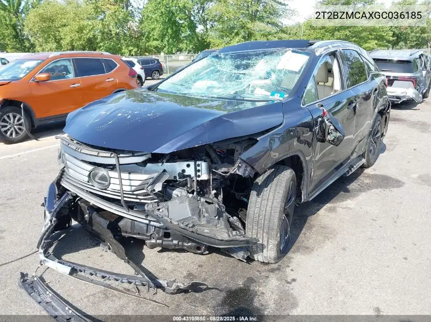 2T2BZMCAXGC036185 2016 Lexus Rx 350