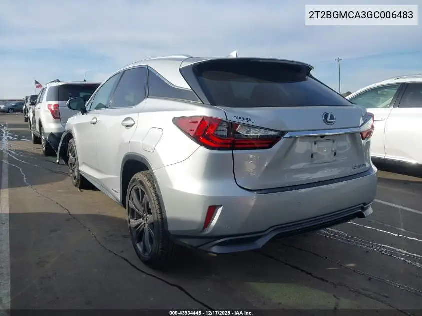 2T2BGMCA3GC006483 2016 Lexus Rx 450H