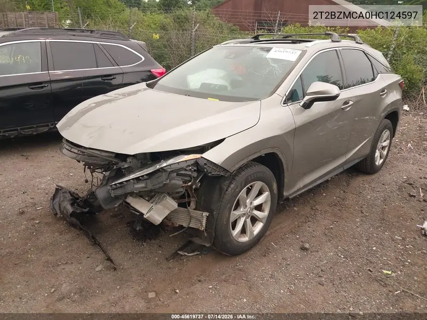 2017 Lexus Rx 350 VIN: 2T2BZMCA0HC124597 Lot: 45619737
