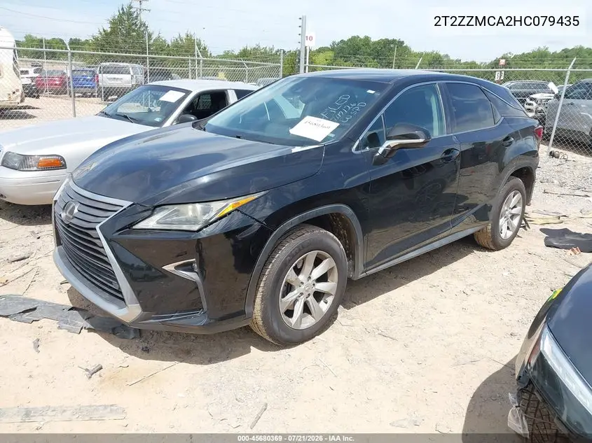 2017 Lexus Rx 350 VIN: 2T2ZZMCA2HC079435 Lot: 45680369