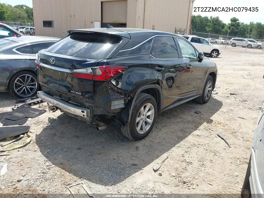 2017 Lexus Rx 350 VIN: 2T2ZZMCA2HC079435 Lot: 45680369