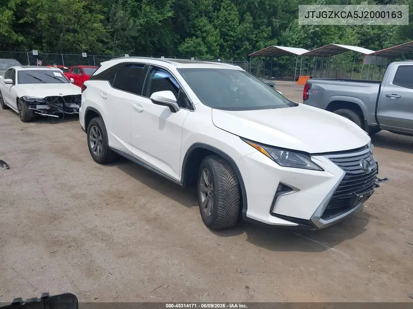 2018 Lexus Rx 350L Luxury/Premium VIN: JTJGZKCA5J2000163 Lot: 45314171