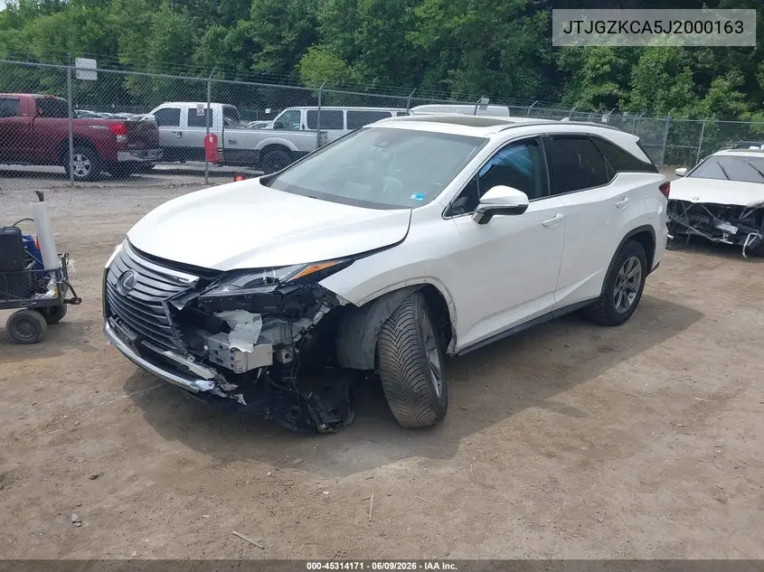 2018 Lexus Rx 350L Luxury/Premium VIN: JTJGZKCA5J2000163 Lot: 45314171
