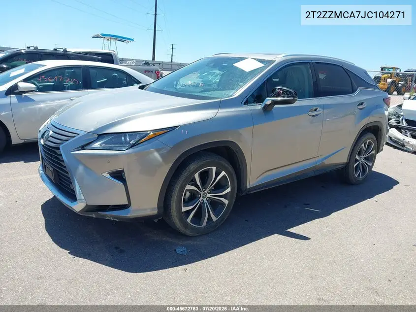 2018 Lexus Rx 350 VIN: 2T2ZZMCA7JC104271 Lot: 45672763