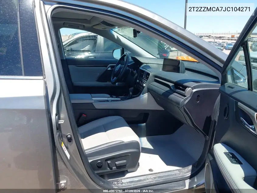 2018 Lexus Rx 350 VIN: 2T2ZZMCA7JC104271 Lot: 45672763