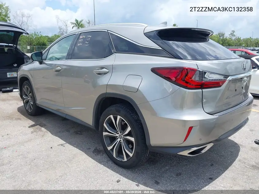2019 Lexus Rx 350 VIN: 2T2ZZMCA3KC132358 Lot: 45237091