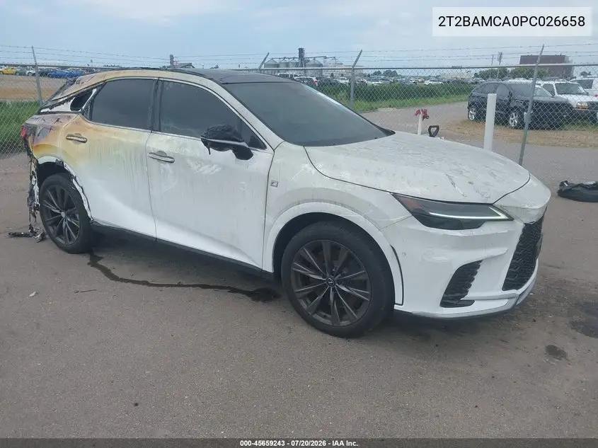2023 Lexus Rx 350 F Sport Handling VIN: 2T2BAMCA0PC026658 Lot: 45659243