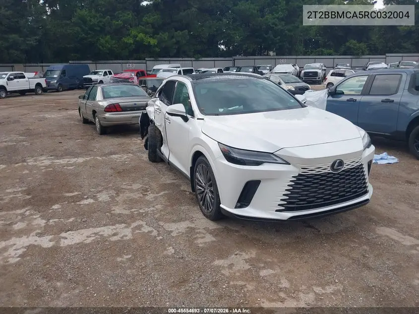 2024 Lexus Rx 350H Luxury VIN: 2T2BBMCA5RC032004 Lot: 45554693