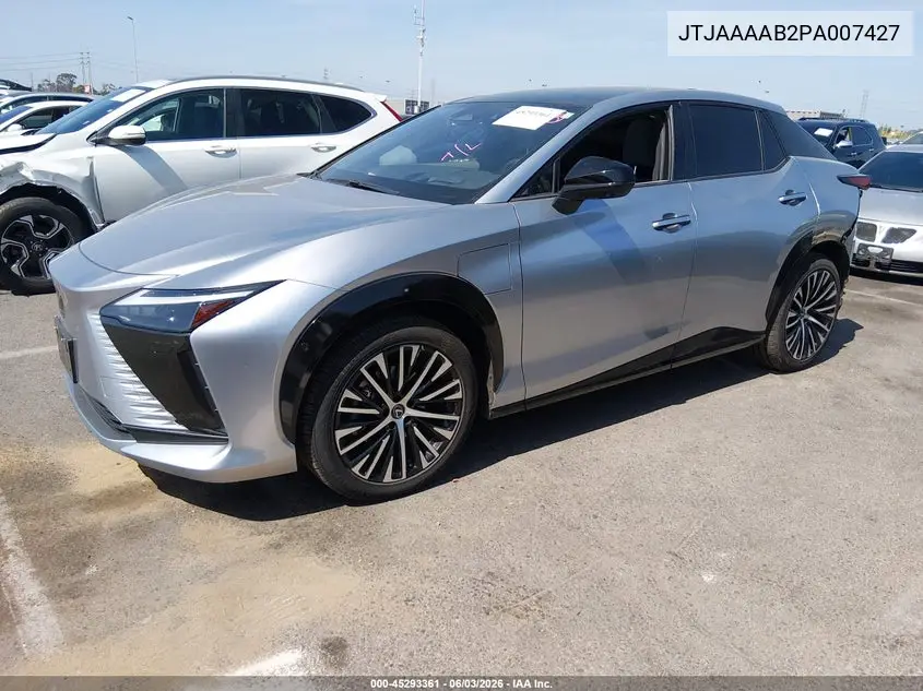 2023 Lexus Rz 450E Luxury VIN: JTJAAAAB2PA007427 Lot: 45293361