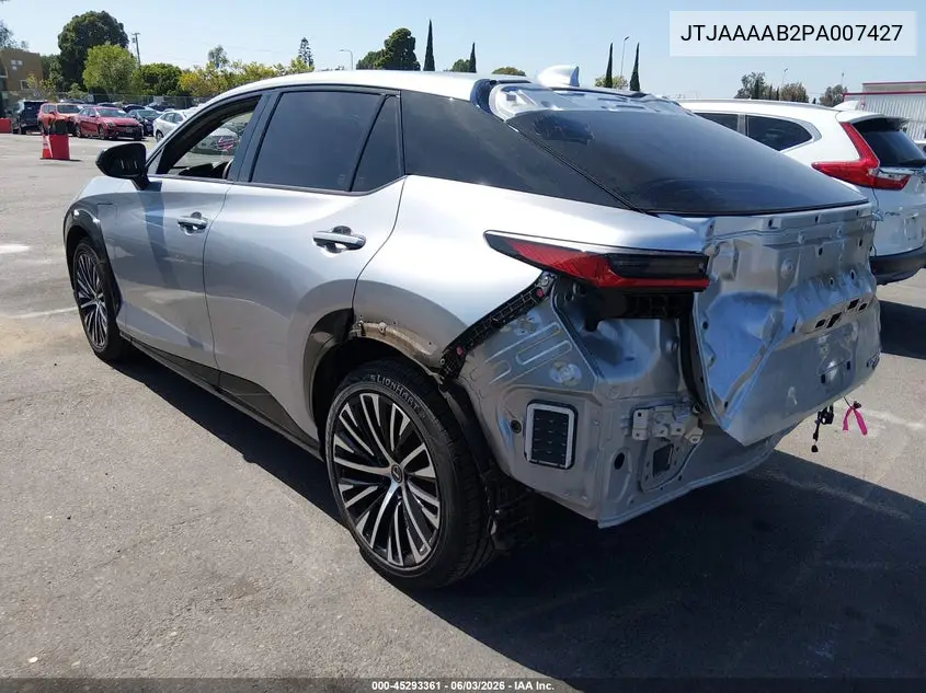 2023 Lexus Rz 450E Luxury VIN: JTJAAAAB2PA007427 Lot: 45293361