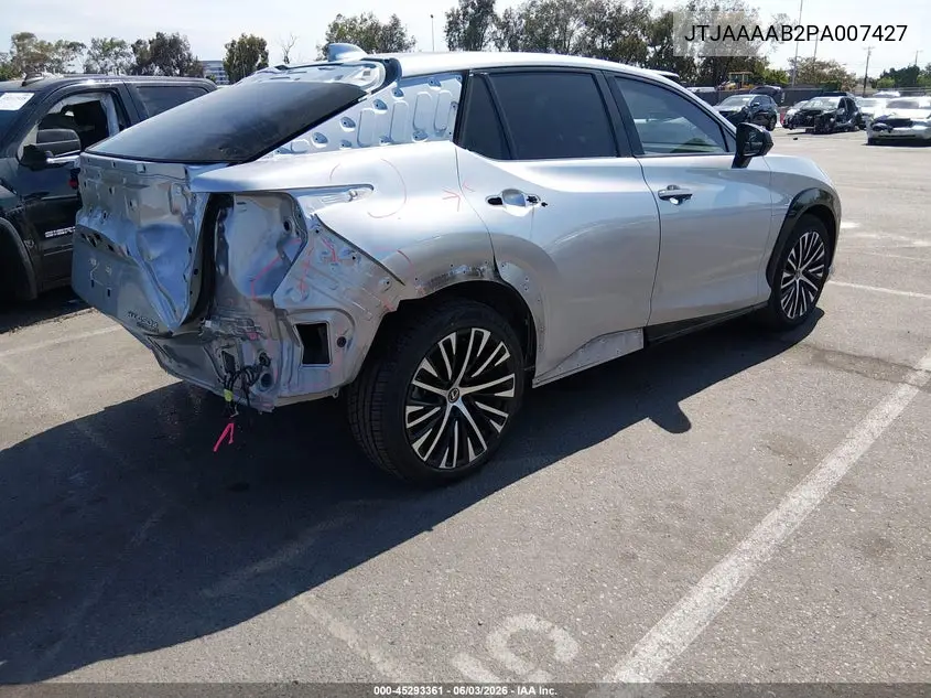 2023 Lexus Rz 450E Luxury VIN: JTJAAAAB2PA007427 Lot: 45293361
